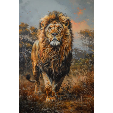 Lion Oil Canvas